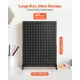 VEVOR Pegboard Display Stand, 43 x 33 cm Tabletop Pegboard Display Stand, Accessories Rack Organizer, Thickened Cold-Rolled Stee