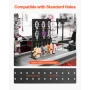 Pegboard Display Stand, 43 x 33 cm Tabletop Pegboard Display Stand, Accessories Rack Organizer, Thickened Cold-Rolled Steel Peg 