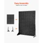 VEVOR Pegboard Display Stand, 43 x 33 cm Bordplade Pegboard Display Stand, Tilbehør Rack Organizer, fortykket koldvalset Stee