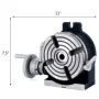 150mm/5.9In Vertical & Horizontal Rotary Table, 150MM Dividing Head Round Rotary Working Table Milling Machine Index System Adju