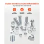 VEVOR 566 Pcs Bolts and Nuts Assortment Kit, Imperial Machine Screws and Flat Washers, Alloy Steel 1/4-20,5/16-18,3/8-16, for Fu