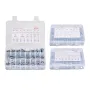 2250 Pcs Bolts and Nuts Assortment Kit, Metric + Imperial Machine Screws and Flat Washers, Alloy Steel M3/M4/M5/M6/M8 Multiple S