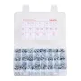 VEVOR 2250 Pcs Bolts and Nuts Assortment Kit, Metric + Imperial Machine Screws and Flat Washers, Alloy Steel M3/M4/M5/M6/M8 Mult