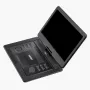 Portable DVD Player, 15.6 inch HD Swivel Display Screen, 4.5-5 H Built-in Rechargeable Battery, Dual Speakers, Support Sync TV/U