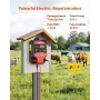 VEVOR Electric Fence Charger, 10kV 3J, AC DC Electric Fence Energizer with LED Indicator, 3 KM Range, Powerful Plug-in Fences Ch