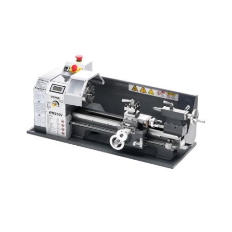 Metal Lathe 8 x 16 in 550W Benchtop Lathe Machine 0-2500RPM Variable Speed