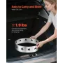 Fire Pit Stand for Solo Stove Bonfire, 49.5 cm Smokeless Fire Pit Ring, Stainless Steel Fireplace Stove Ranger Support Frame Acc