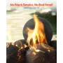 Ceramic Fire Balls, 125 mm 6 Pcs Round Fire Stones, Reusable Lava Rocks Indoor and Outdoor Use, Decorative Fire Pit Rocks for Pr