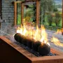 VEVOR Ceramic Fire Balls, 125 mm 6 Pcs Round Fire Stones, Reusable Lava Rocks Indoor and Outdoor Use, Decorative Fire Pit Rocks 