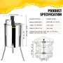 Electric Honey Extractor Beekeeping Equipment 4/8 Frames Stainless Steel