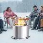 Fire Pit Heat Deflector for Solo Stove Yukon, 685.8 mm Bonfire Round for Wood Burning Fire Pit, 304 Stainless Steel Heat Diffuse