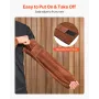 Leather Welding Sleeves, Heavy Duty Cowhide Flame Resistant Work Sleeves for Arm Protection, Heat-Resistant Safety Sleeve for We