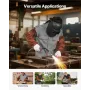 Leather Welding Sleeves, Heavy Duty Cowhide Flame Resistant Work Sleeves for Arm Protection, Heat-Resistant Safety Sleeve for We