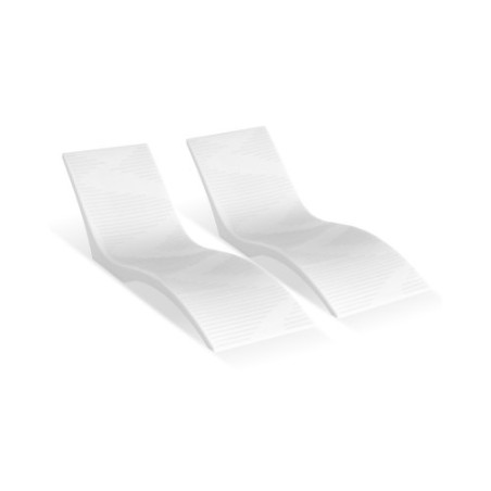 I-pool lounge stole 2 pcs chaise lounger inde i pool sun hylde lounger