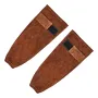 VEVOR Leather Welding Sleeves, Heavy Duty Cowhide Flame Resistant Work Sleeves for Arm Protection, Heat-Resistant Safety Sleeve 