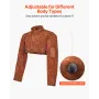 Leather Welding Cape Sleeve, Heavy Duty Flame Resistant Cowhide Safety Cape Sleeves for Men Women, Heat-Resistant for Welding, B