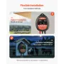 Electric Fence Charger, 10kV 1J, AC DC Electric Fence Energizer with LED Indicator, 3km Range, Powerful Plug-in Fences Charger, 