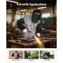 Flame Resistant Welding Work Sleeves, Heavy Duty Cowhide Leather & FR Cotton Arm Protection Sleeves for Men Women - with Elastic