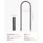 12-tommer 8-pack armeringsjernsstake 304,8x82,04 mm Heavy Duty