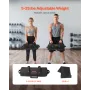 Workout Sandbag, Heavy Duty Workout Power Bags with Handles, 2-11 kg Adjustable Slam Bag for Fitness Strength Weight Training Cr