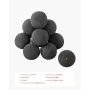 VEVOR Ceramic Fire Balls, 100 mm 12 Pcs Round Fire Stones, Reusable Lava Rocks Indoor and Outdoor Use, Decorative Fire Pit Rocks