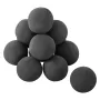 Ceramic Fire Balls, 100 mm 12 Pcs Round Fire Stones, Reusable Lava Rocks Indoor and Outdoor Use, Decorative Fire Pit Rocks for P