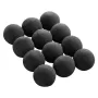 Ceramic Fire Balls, 100 mm 12 Pcs Round Fire Stones, Reusable Lava Rocks Indoor and Outdoor Use, Decorative Fire Pit Rocks for P