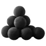 Ceramic Fire Balls, 100 mm 12 Pcs Round Fire Stones, Reusable Lava Rocks Indoor and Outdoor Use, Decorative Fire Pit Rocks for P