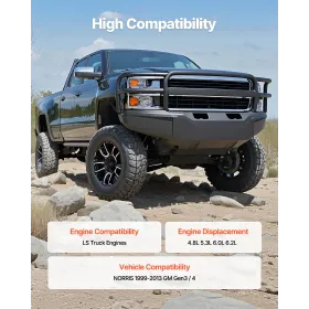 VEVOR LS Truck Cam Kit, Cast Iron Cam Replacement Kit with Springs & Valve Seals, Compatible with 1999-2013 GM Gen3/4 Norris Tru