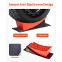 VEVOR Camper Levelers, 2 Pcs RV Leveling Blocks, up to 8818.5lbs Camper Wheel Chocks, Max. 4" Leveling Height Heavy Duty Curved 