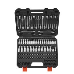 cket Set 107-Piece SAE and Metric Hex/Torx/E-Torx/Tamper-Proof/Extra Long