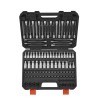 Cket Set 107-stykke SAE og metrisk hex/Torx/E-Torx/manipulationssikker/ekstra lang