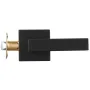 Passage Door Handle, 1 Pack Matte Black Door Lever, Left or Right Handing Reversible Lever Non-Locking, 45° Rotation to Open, Un
