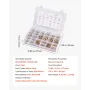 VEVOR 906 Pcs Bolts and Nuts Assortment Kit, Metric Machine Screws and Flat Washers, Alloy Steel M4/M5/M6/M8 Multiple Size, for 