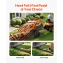 Garden Utility Trailer, 28 Cu. Ft. & 800kg, ATV UTV Trailer, Tow Behind Steel Dump Trailers, Removable Rear Panel, Heavy Duty Pu