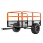VEVOR Garden Utility Trailer, 28 Cu. Ft. & 800 kg, ATV UTV Trailer, Træk Bag Stål Dump Trailers, Aftageligt Bagpanel, Heavy D
