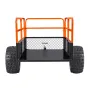 VEVOR Garden Utility Trailer, 28 Cu. Ft. & 800 kg, ATV UTV Trailer, Træk Bag Stål Dump Trailers, Aftageligt Bagpanel, Heavy D