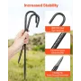 304,8 mm / 12-tommer 16-pack armeringsstake Heavy Duty J krog