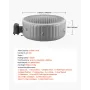 Inflatable Hot Tub, 6 to 8 Person Capacity, 2400 x 660mm Round Portable Outdoor Spa, with 130 Soothing Jets, Headrest, LED Light