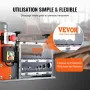 Automatic Wire Stripping Machine, 1.5 mm-40 mm Electric Motorized Cable Stripper, 750W, 30m/min Wire Peeler with Visible Strippi