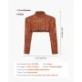 Leather Welding Cape Sleeve, Heavy Duty Flame Resistant Cowhide Safety Cape Sleeves for Men Women, Heat-Resistant for Welding, B