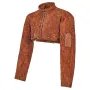 Leather Welding Cape Sleeve, Heavy Duty Flame Resistant Cowhide Safety Cape Sleeves for Men Women, Heat-Resistant for Welding, B