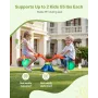 VEVOR Kids Seesaw, 24.95 kg Load Capacity per Seat, Sit and Spin Teeter Totter with Handles, Kids Outdoor Playground Equipment, 