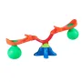 Kids Seesaw, 24.95 kg Load Capacity per Seat, Sit and Spin Teeter Totter with Handles, Kids Outdoor Playground Equipment, Swivel