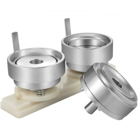 Badge Punching Die 2 inch/50mm Round Punching Die with ABS Slide Button Die Carbon Steel Badge Maker Part Aluminum Alloy Core