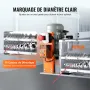 Automatic Wire Stripping Machine, 1.5 mm-40 mm Electric Motorized Cable Stripper, 750W, 30m/min Wire Peeler with Visible Strippi