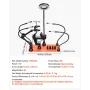 Magnetic Helping Hands Soldering Station, 4 Arms Third Hand Tool, with Vise, 3X LED Magnifying Lamp, 4 PCB Holder & 360 Hot Air 