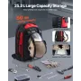 Welding Backpack, 25.2L Welder Backpack for Tools and Helmet, 1680D High-Density Polyester Extreme Gear Pack with Helmet Bag, Mu