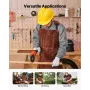 VEVOR Leather Welding Work Apron, Heavy Duty Cowhide Flame Resistant Welding Apron, Heat-Resistant Blacksmith Welder Aprons with