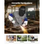 Flame Resistant Welding Sleeves, Heavy Duty Sheepskin & FR Cotton Arm Protection Sleeves for Men Women, Heat Resistant with Elas